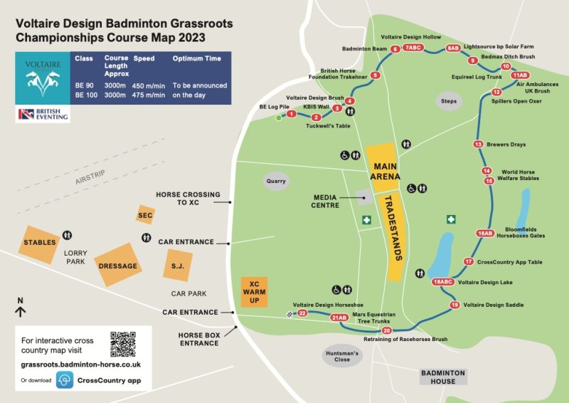 Badminton Grassroots 2023 Cross Country Course